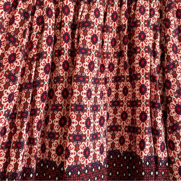 Lulus La Vie En Roses Navy Blue Red Floral Print Dress Sundress Small - Picture 4 of 13